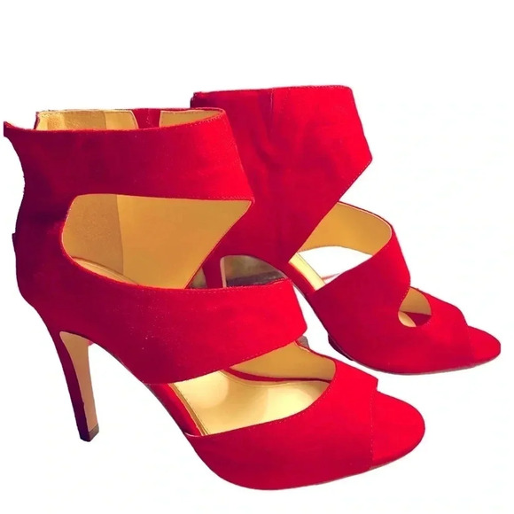 NEW!  JESSICA SIMPSON Eleya Red Sandal Size 8.5M - Picture 5 of 7